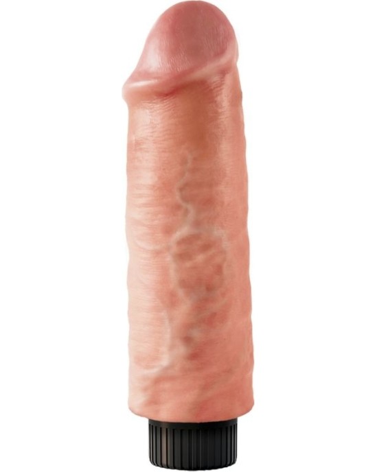 King Cock 15.24 CM VIBRATING COCK FLESH