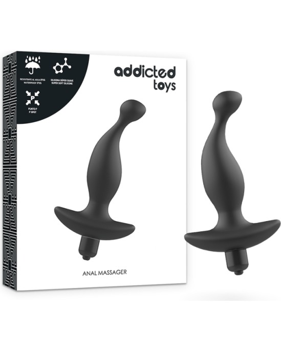 Addicted Toys ANAL MASSAGER WITH BLACK VIBRATIONMODEL 1