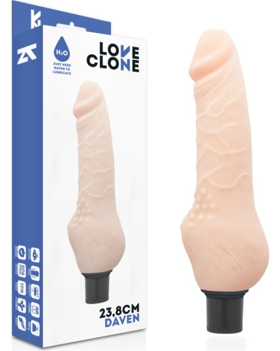 Loveclone DAVEN SELF LUBRICATION REALISTIC 23.8 CM -O- 3.8 CM