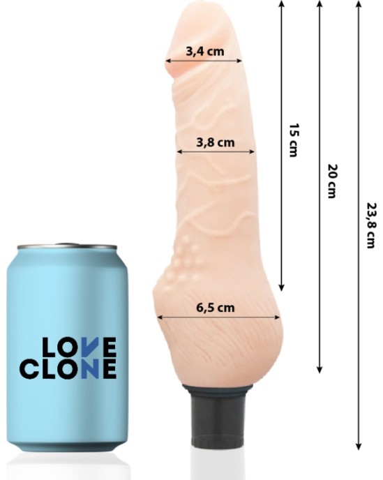 Loveclone DAVEN SELF LUBRICATION REALISTIC 23.8 CM -O- 3.8 CM