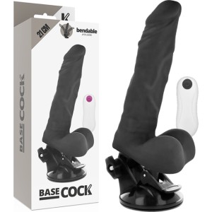 Basecock VIBRADOR ARTICULABLE CONTROL REMOTO NEGRO 21 CM -O- 5 CM