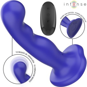 Intense Fun INTENSE - SHORTY VIBRATOR WITH SUCTION CUP BLUE REMOTE CONTROL
