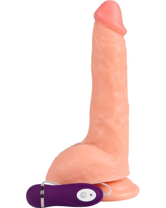 Shequ BEAST VIBRATING DILDO WITH REMOTE CONTROL 24.5 CM