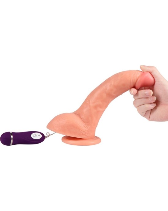 Shequ BEAST VIBRATING DILDO WITH REMOTE CONTROL 24.5 CM