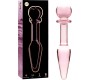 Nebula Series By Ibiza MODEL 7 ANAL PLUG BOROSILICATE GLASS PINK 13.5 CM -O- 3 CM
