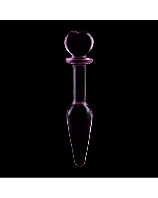 Nebula Series By Ibiza MODEL 7 ANAL PLUG BOROSILICATE GLASS PINK 13.5 CM -O- 3 CM
