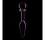 Nebula Series By Ibiza MODEL 7 ANAL PLUG BOROSILICATE GLASS PINK 13.5 CM -O- 3 CM