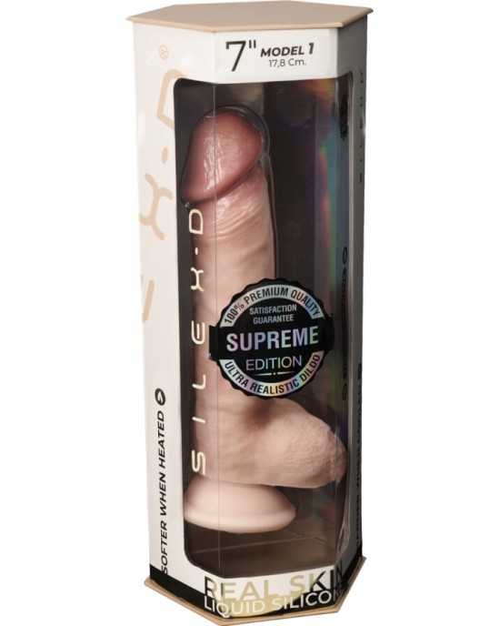 Silexd PREMIUM THERMOREACTIVE SILICONE REALISTIC PENIS 17.8 CM