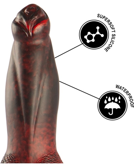 Epic PROMETHEUS DILDO TITAN IN FLAMES RECHARGEABLE REMOTE CONTROL