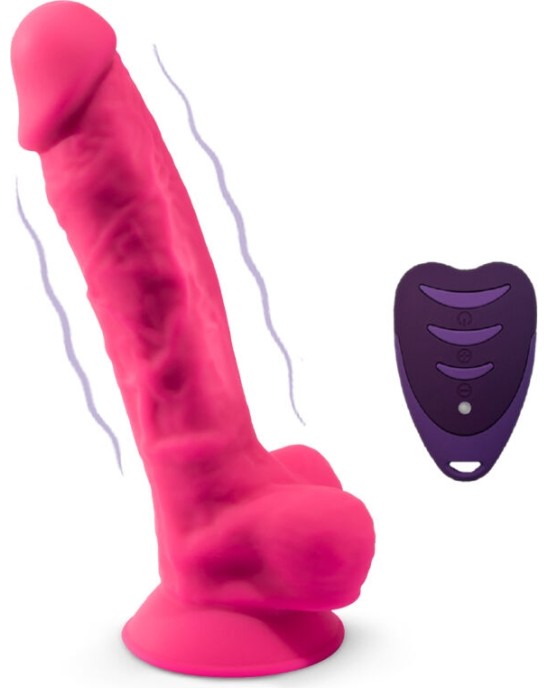 Silexd REALISTIC PENIS MODEL 18 PINK VIBRATION + REMOTE CONTROL LRS