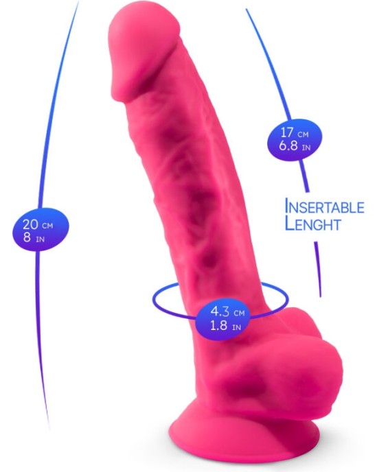 Silexd REALISTIC PENIS MODEL 18 PINK VIBRATION + REMOTE CONTROL LRS