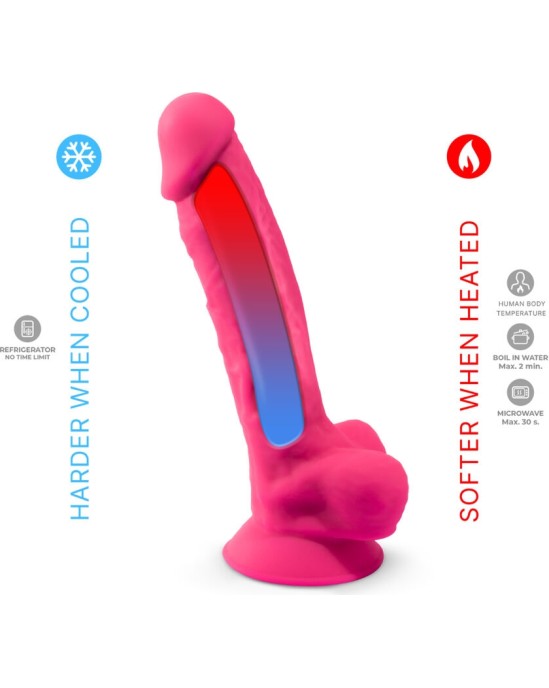 Silexd REALISTIC PENIS MODEL 18 PINK VIBRATION + REMOTE CONTROL LRS