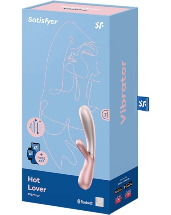 Satisfyer Connect SATISFYER - HOT LOVER VIBRATOR ROSE & BEIGE