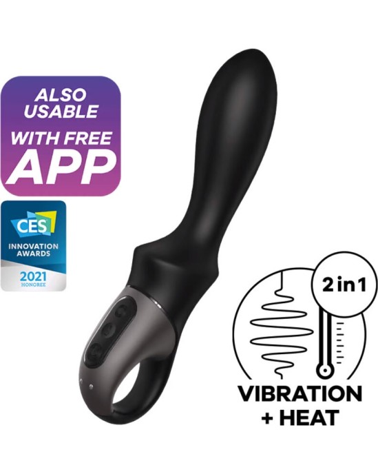 Satisfyer Connect SATISFYER - HEAT CLIMAX ANAL VIBRATOR APP BLACK