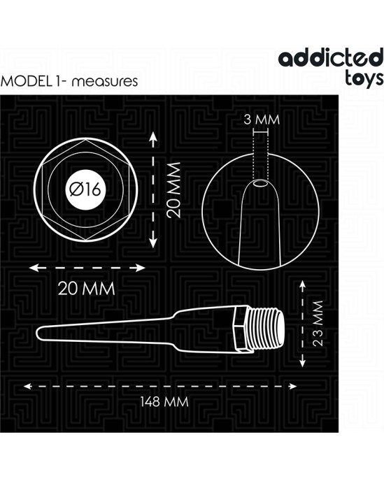 Addicted Toys ANAL CLEANER WITH UNIVERSAL ADAPTER MODEL 1