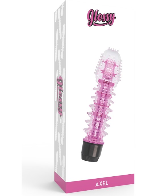 Glossy AXEL VIBRATOR PINK