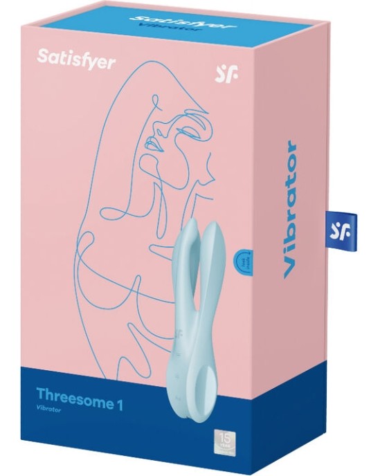 Satisfyer Vibrator SATISFYER - THREESOME 1 VIBRATOR BLUE