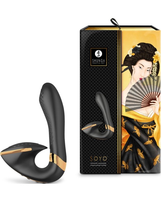 Shunga Toys SHUNGA - SOYO INTIMATE MASSAGER BLACK