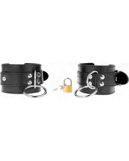 Kink Wrist Restraint KINK - O-RING LOCKED WRIST RESTRAINTS BLACK ADJUSTABLE 20-28 CM X 5.5 CM