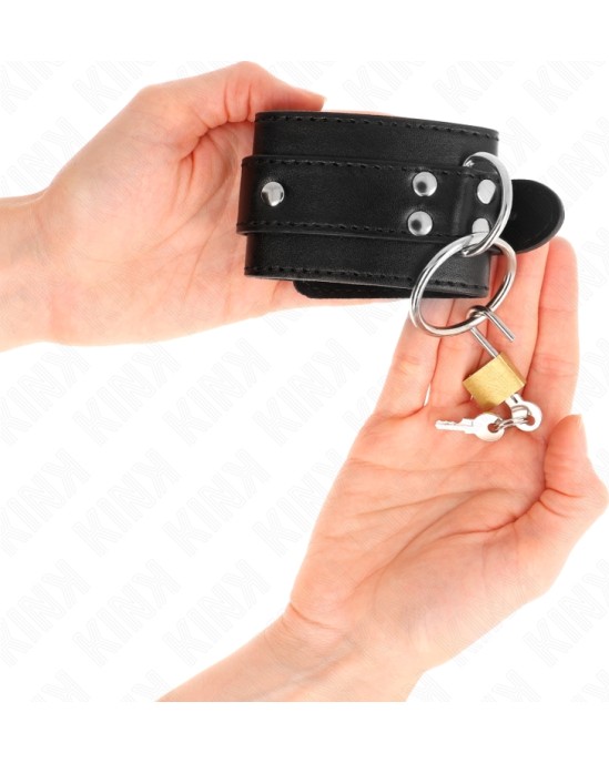 Kink Wrist Restraint KINK - O-RING LOCKED WRIST RESTRAINTS BLACK ADJUSTABLE 20-28 CM X 5.5 CM