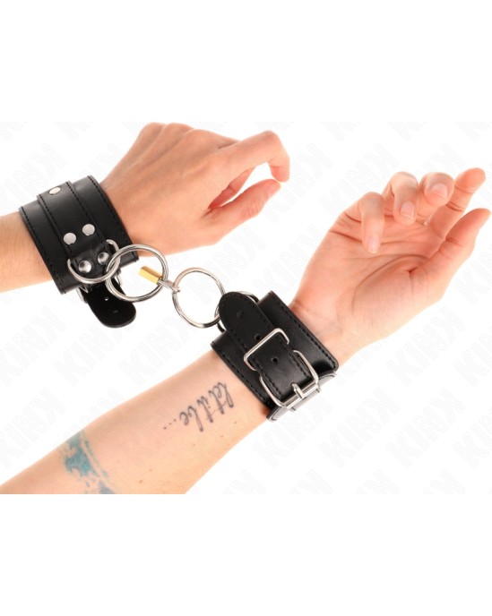 Kink Wrist Restraint KINK - O-RING LOCKED WRIST RESTRAINTS BLACK ADJUSTABLE 20-28 CM X 5.5 CM