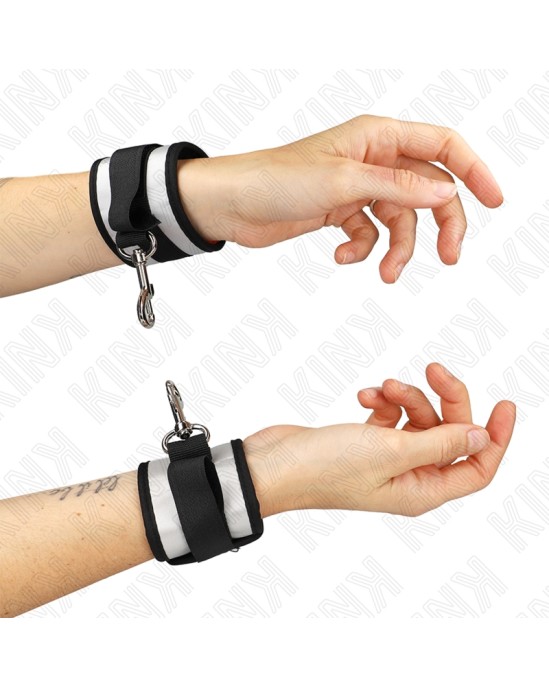 Kink Wrist Restraint KINK - NEOPRENE WRIST CUFFS GREY 23 X 5 CM