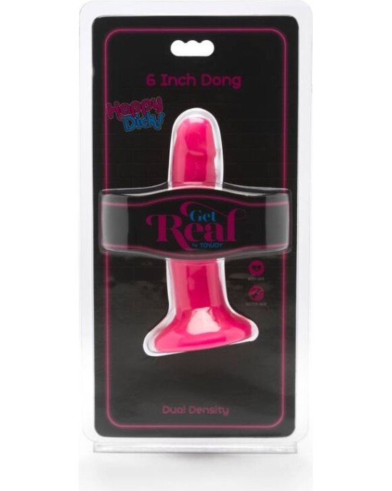 Get Real HAPPY DICKS DONG 12 CM PINK