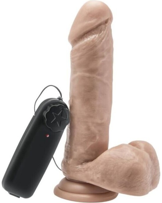 Get Real DILDO 18 CM WITH BALLS VIBRATOR SKIN
