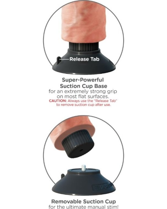 King Cock 25.5 CM VIBRATING COCK FLESH