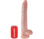 King Cock DILDO WITH BALLS 35.6 CM FLESH