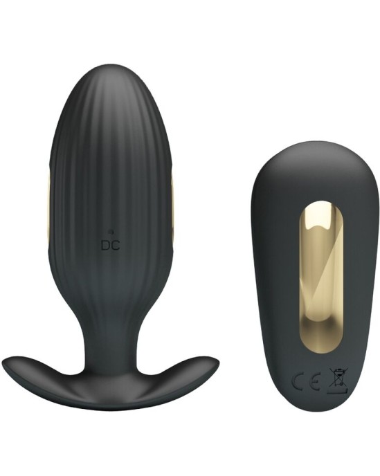 Pretty Love Bottom PRETTY LOVE - KELLY PLUG ANAL RECHARGEABLE VIBRATOR BLACK