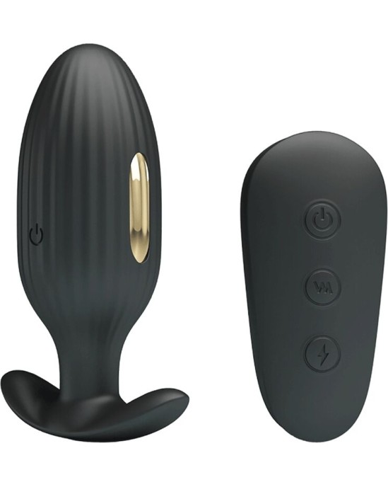 Pretty Love Bottom PRETTY LOVE - KELLY PLUG ANAL RECHARGEABLE VIBRATOR BLACK