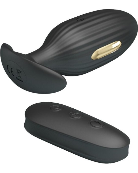 Pretty Love Bottom PRETTY LOVE - KELLY PLUG ANAL RECHARGEABLE VIBRATOR BLACK