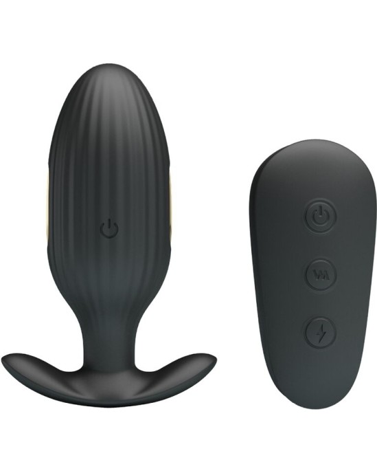 Pretty Love Bottom PRETTY LOVE - KELLY PLUG ANAL RECHARGEABLE VIBRATOR BLACK