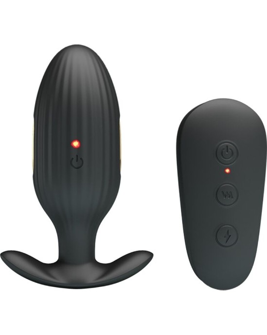 Pretty Love Bottom PRETTY LOVE - KELLY PLUG ANAL RECHARGEABLE VIBRATOR BLACK