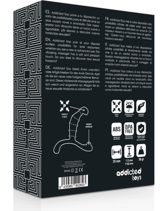 Addicted Toys PROSTATE ANAL PLEASURE BLACK