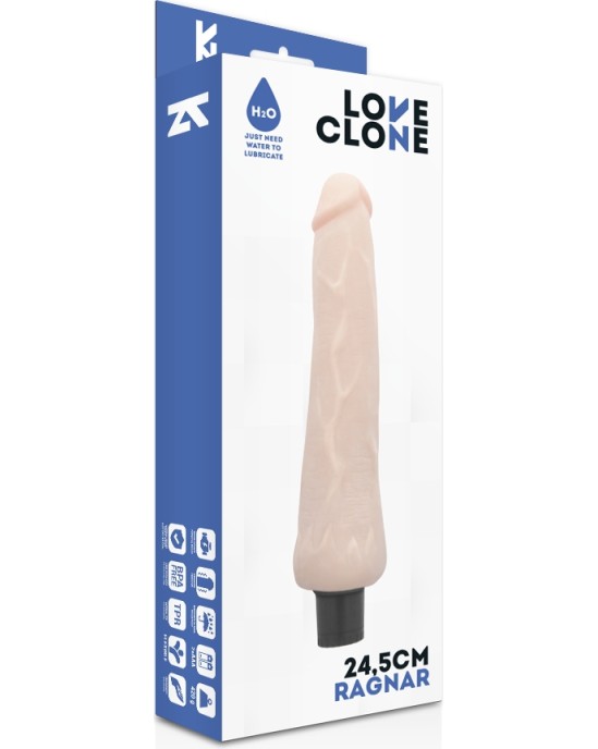 Loveclone RAGNAR SELF LUBRICATION VIBRATOR 24.5 CM -O- 3.5 CM