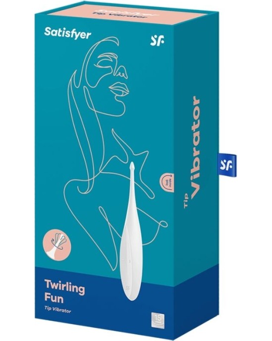 Satisfyer Vibrator SATISFYER - TWIRLING FUN TIP VIBRATOR WHITE