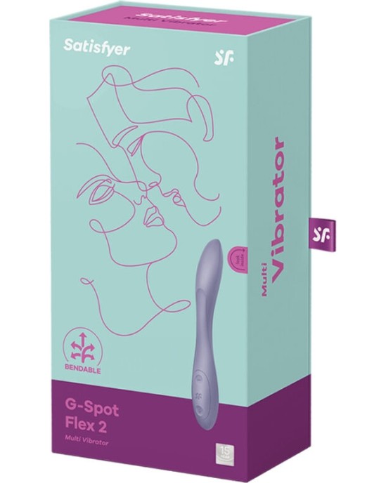 Satisfyer Vibrator SATISFYER - G-SPOT FLEX 2 MULTI VIBRATOR PURPLE