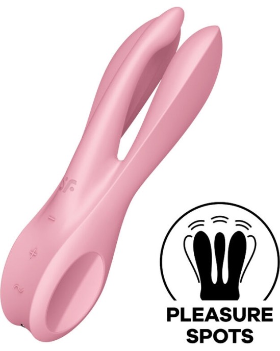 Satisfyer Vibrator SATISFYER - THREESOME 1 VIBRATOR PINK