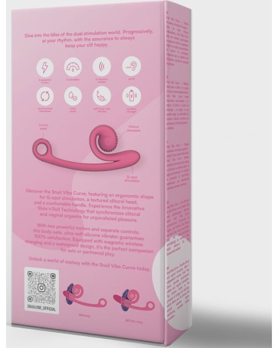 Snail Vibe CURVE VIBRATOR PINK