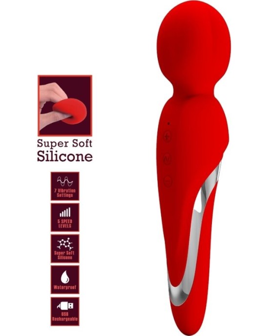 Pretty Love Flirtation PRETTY LOVE - WALTER VIBRATOR WAND RED