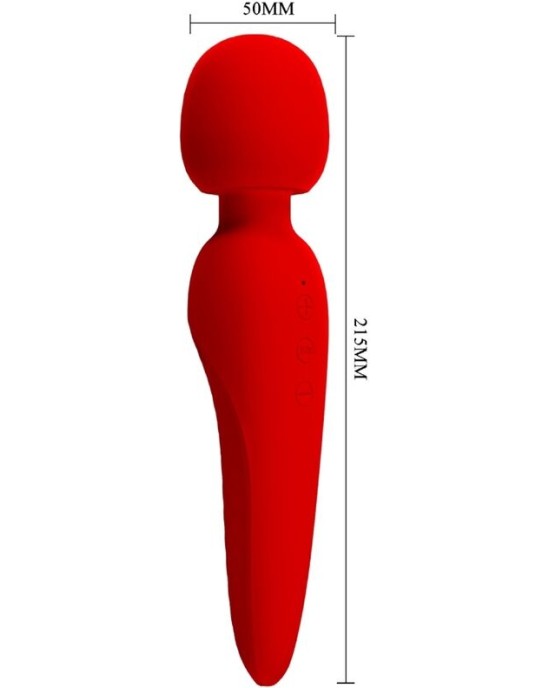 Pretty Love Smart PRETTY LOVE - MEREDITH MASSAGER 12 VIBRATION MODES RED