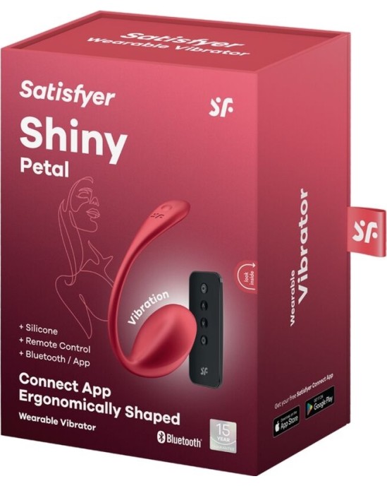 Satisfyer Partner SATISFYER - SHINY PETAL G POINT REMOTE CONTROL STIMULATOR RED FREE APP