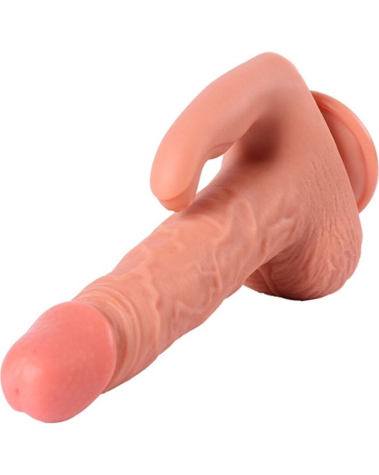 Shequ HAYDEN DILDO AND CLITORIS STIMULATOR WITH VIBRATION AND REMOTE CONTROL 16 CM