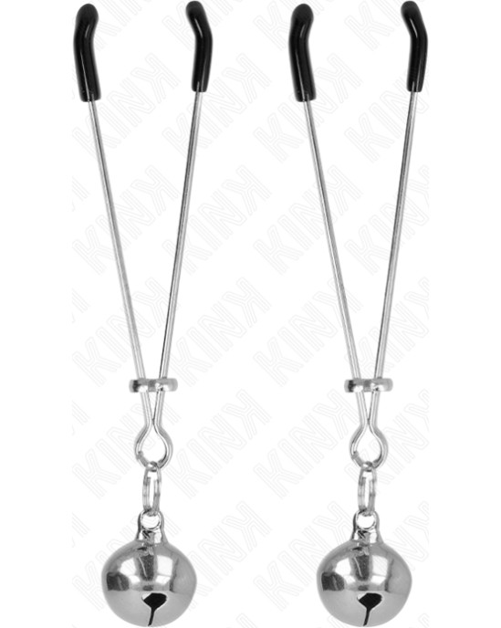 Kink Nipple Grip KINK - THIN BELL NIPPLE CLAMPS SILVER 7 CM