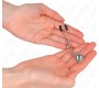 Kink Nipple Grip KINK - THIN BELL NIPPLE CLAMPS SILVER 7 CM