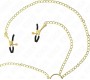 Kink Nipple Grip KINK - 4 NIPPLE AND CLIT CLAMPS ADJUSTABLE GOLD
