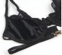 Subblime Sets SUBBLIME - SET OF 3 PIECES BRA + THONG + LACE GARTER BLACK L/XL