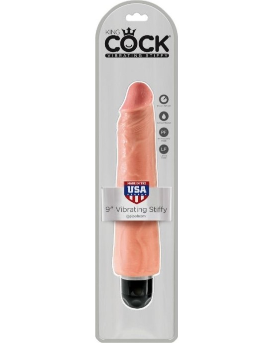 King Cock 23 CM VIBRATING STIFFY - FLESH